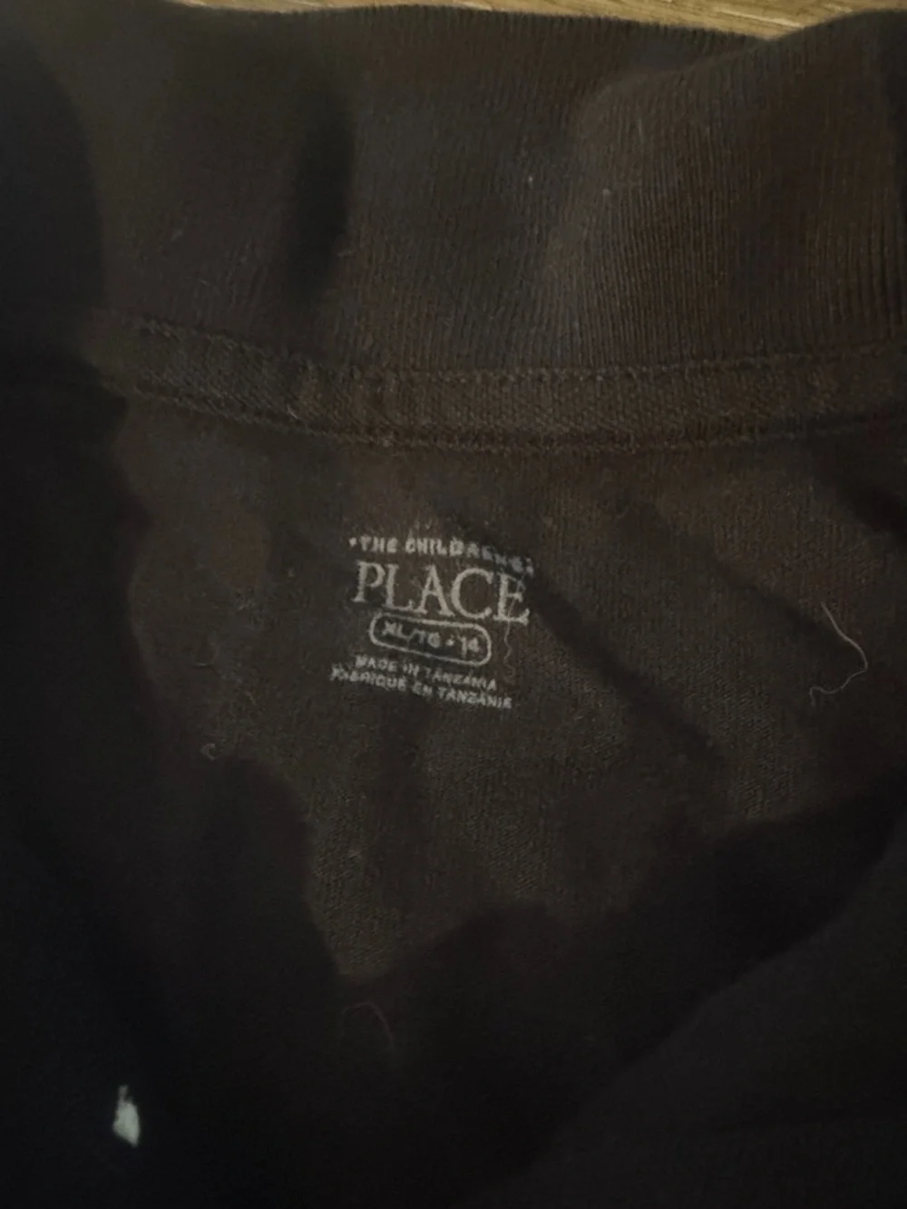 The Children's Place Black Polo Shirt with Two-Button Placket - Picture 2 of 3